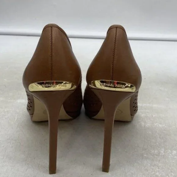 Michael Kors Leather Cutout Heels Size 10 - Picture 3 of 5